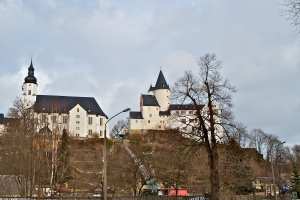 Blick zum Schloss Schwarzenberg