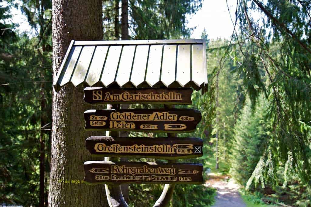 Greifenbachstauweiher Geyrischer Teich im Erzgebirge