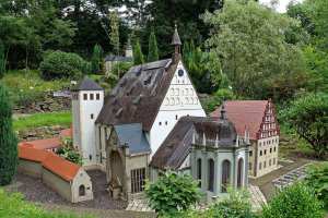 der Freiberger Dom in Miniatur im Kleinerzgebirge in Oederan