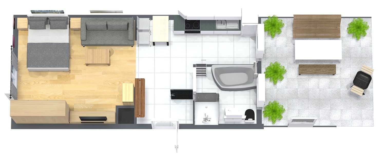 Grundriss der Ferienwohnung Geyer im Erzgebirge